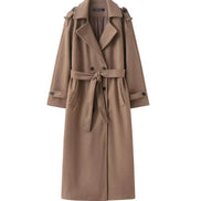 Damen Trenchcoat mit Doppelknopfleiste und Gürtel – Valessa