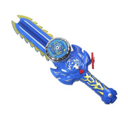 2-in-1 Spielzeugschwert mit Kreisel-Launcher Veltrix