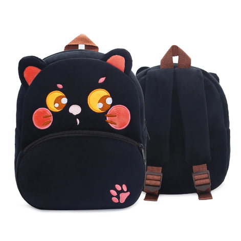 Kinder-Rucksack aus Plüsch mit Tiermotiv