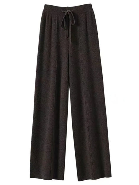 Veloria Wollhose – Hoch taillierte Strickhose