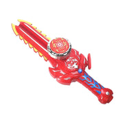 2-in-1 Spielzeugschwert mit Kreisel-Launcher Veltrix