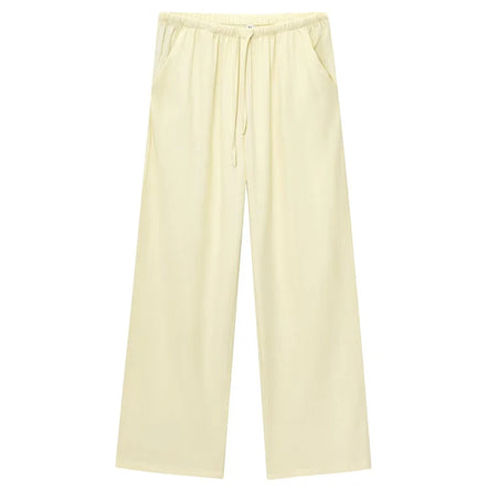 Velmira Damen Weite Sommerhose mit Hoher Taille und Lockerem Schnitt