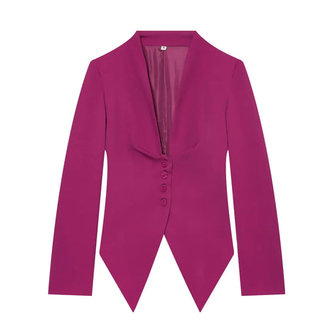 Élise Damen Blazer mit Schleifendetail und Einreihigem Verschluss