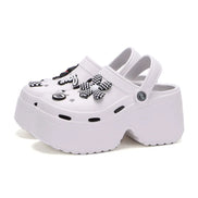 Florenza Damen Plateau Sandalen mit Geschlossener Zehenpartie und Fersenriemen