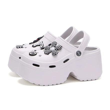 Florenza Damen Plateau Sandalen mit Geschlossener Zehenpartie und Fersenriemen