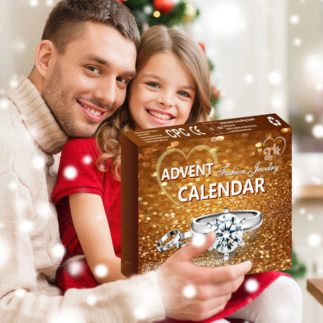 Schmuck Adventskalender mit 24 Schmuckstücken für Damen – Aurevella
