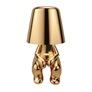 GULD – LED-Tischleuchte in gold- oder silberfarbenem Design