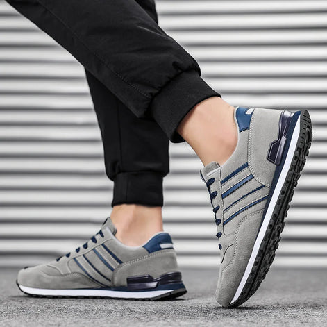 Zenviro Herren Sneaker mit Schnürung und profilierter Sohle