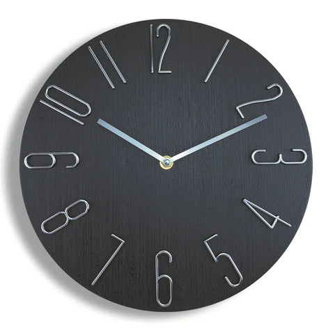 Simplaro Wandquarzuhr – Runde geräuscharme Uhr (30 cm)