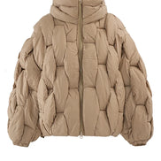 Damen Winterjacke mit Reißverschluss und Taschen Elvarena
