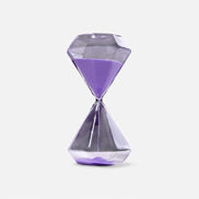 Kreative Sanduhr mit diamantinspiriertem Design für die Tischdekoration