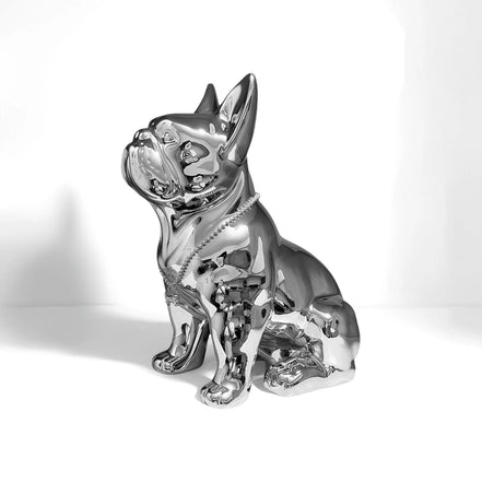 Miro Skulptur – Französische Bulldogge aus Kunstharz