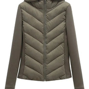 Elegante Damen Steppjacke mit Kapuze – Mireva
