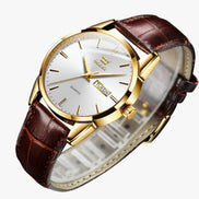 Ravello Herren Armbanduhr mit Lederarmband und Quarzwerk