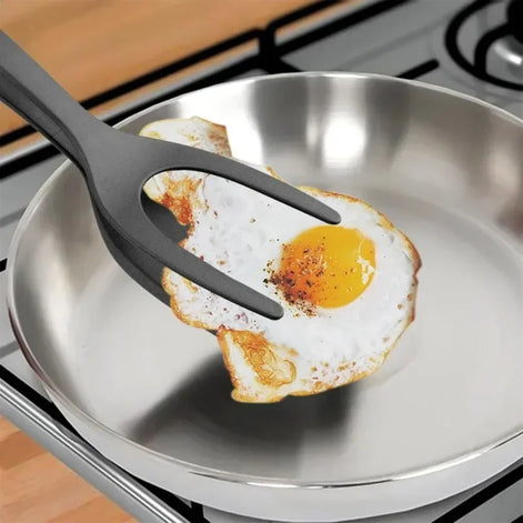 Fliparo 2-in-1 Silikon Küchenzange mit Wender