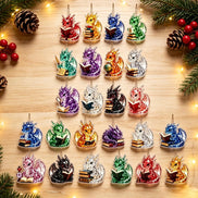 Adventskalender mit 24 Drachenfiguren aus Acryl – Dravionis
