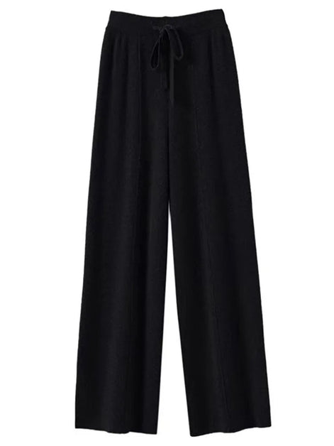Veloria Wollhose – Hoch taillierte Strickhose