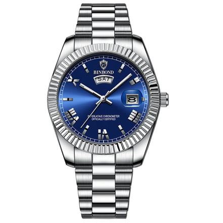 Arvento Herren Armbanduhr mit Edelstahlarmband und Datumsanzeige