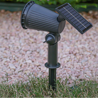 Luminara LED Solar Gartenstrahler mit Erdspieß und Farbmodus