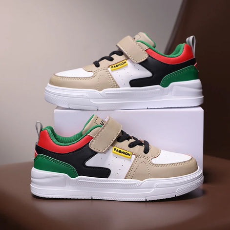 Tavero Kinder Sneaker Unisex mit Klettverschluss und PU-Obermaterial