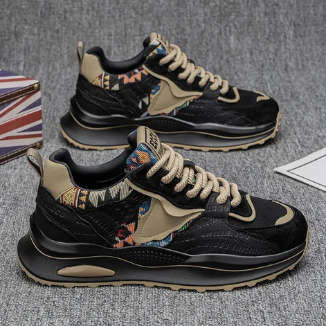Cavento Unisex Sneaker mit Schnürung und profilierter Sohle