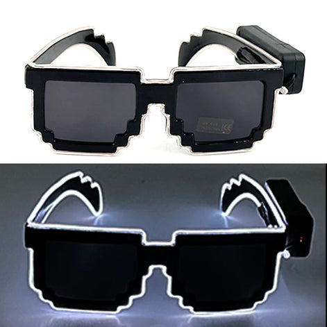 LED Leuchtbrille mit EL-Beleuchtung für Partys und Festivals – Lumivox