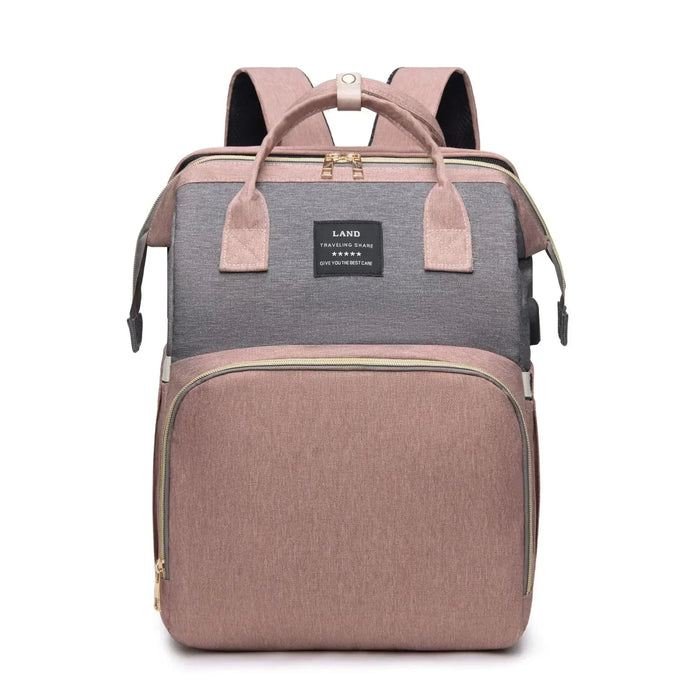Faltbarer Wickelrucksack mit integrierter Liegefläche