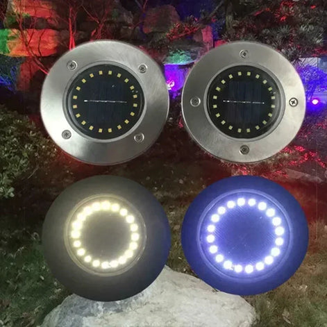 Lumivaro LED Solar Bodenleuchte Garten Einbaulampe 8 oder 20 LEDs