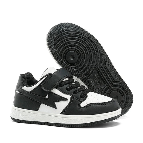 Torvian Kinder Sneaker mit Klettverschluss und rutschfester Sohle