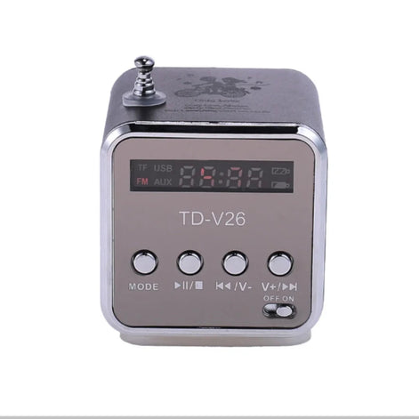Soundora Mini Bluetooth Lautsprecher mit Display und FM-Radio
