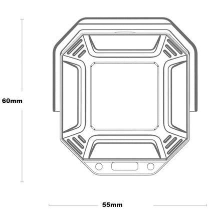 Wiederaufladbare COB-LED-Arbeitsleuchte mit Magnetfuß