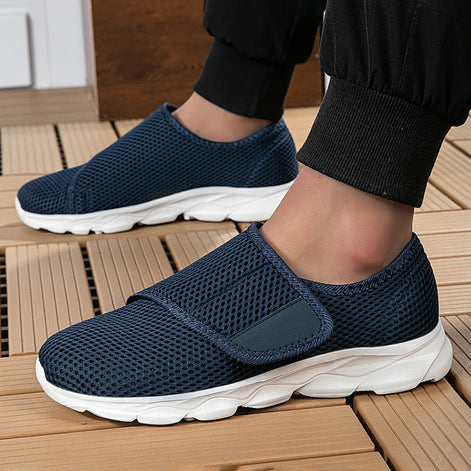 Velmira Damen Sneakers mit Klettverschluss – leichte Mesh Freizeitschuhe