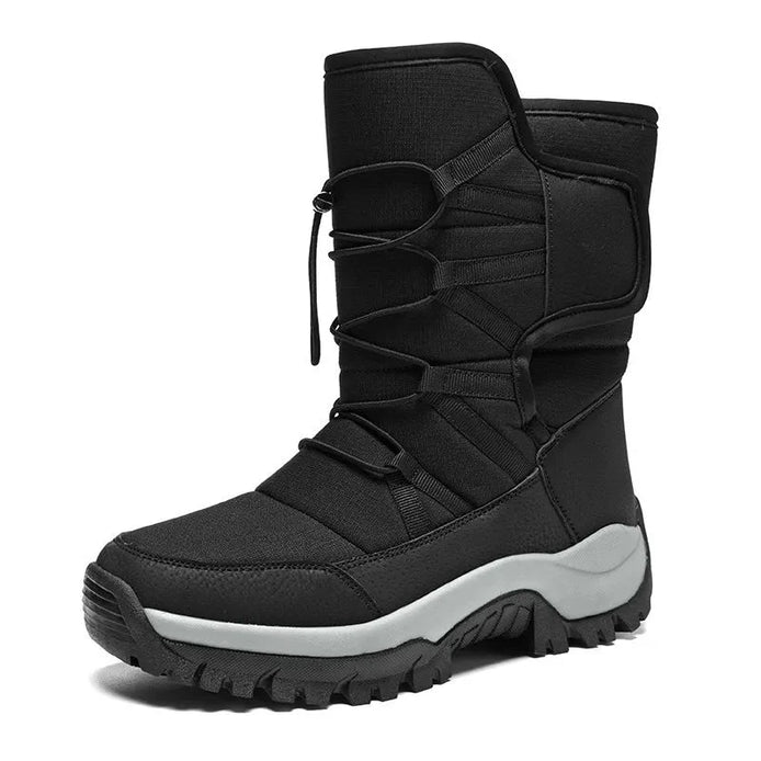 Unisex Winterstiefel mit Plüschfutter und elastischem Verschluss Elvarox