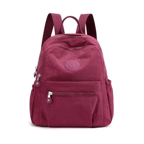 Kompakter Nylon-Rucksack mit Reißverschluss