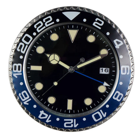 Ferano Wanduhr aus Metall – Modernes Design mit Leuchteffekt