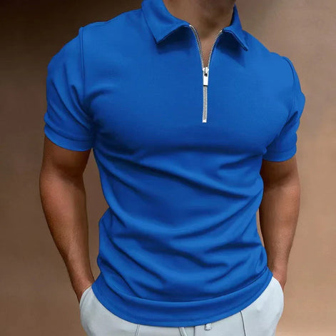 Karvion Herren Poloshirt mit Half-Zip