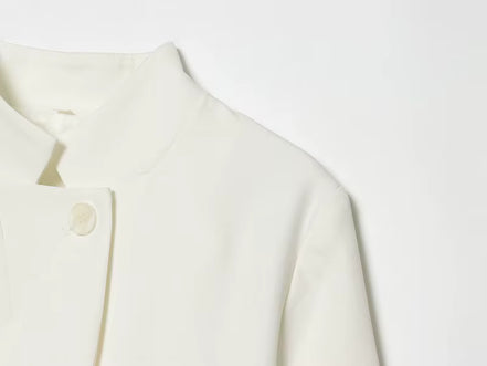 Damen Cropped Blazer mit Kurzarm – Alvéra