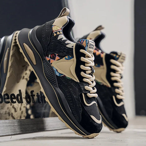 Cavento Unisex Sneaker mit Schnürung und profilierter Sohle