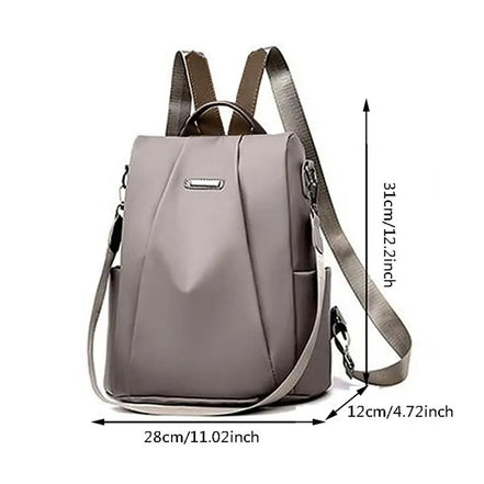Damenrucksack mit Reißverschluss im schlichten Design