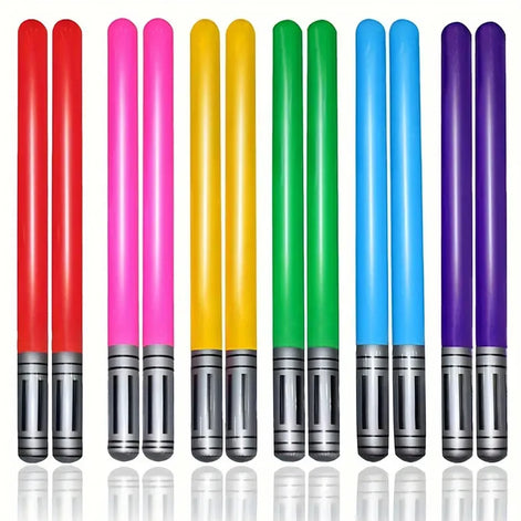 12er Set Aufblasbare Spielschwerter für Party und Rollenspiele – ColorBlade