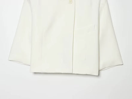 Damen Cropped Blazer mit Kurzarm – Alvéra