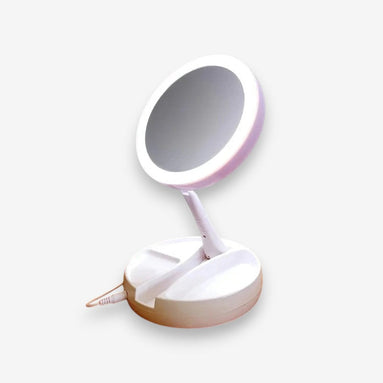 Velunique LED-Reisespiegel mit Klappdesign