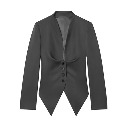 Élise Damen Blazer mit Schleifendetail und Einreihigem Verschluss