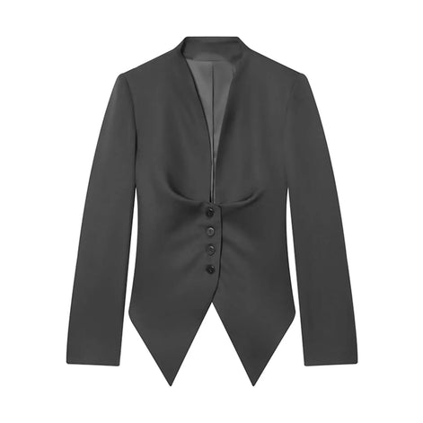 Élise Damen Blazer mit Schleifendetail und Einreihigem Verschluss