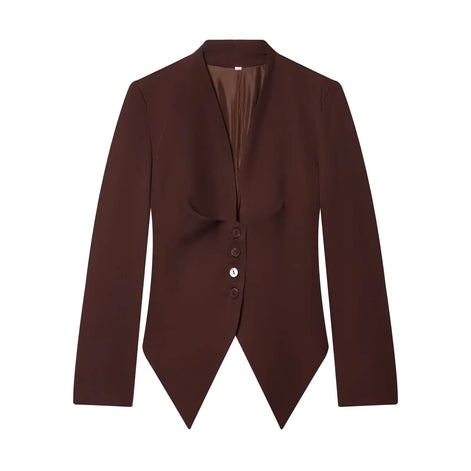 Élise Damen Blazer mit Schleifendetail und Einreihigem Verschluss
