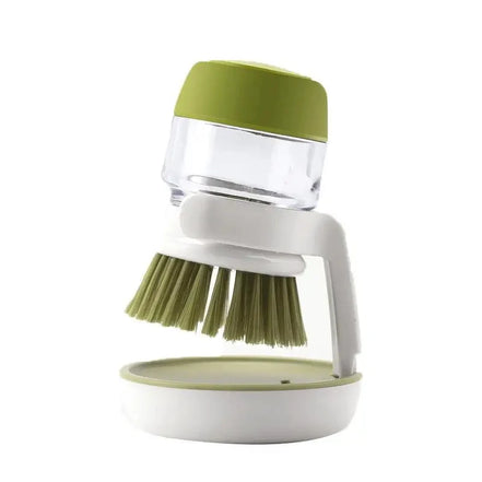CleanPress Soap Brush – Spülbürste mit Seifenspender und Ablage