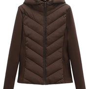 Elegante Damen Steppjacke mit Kapuze – Mireva