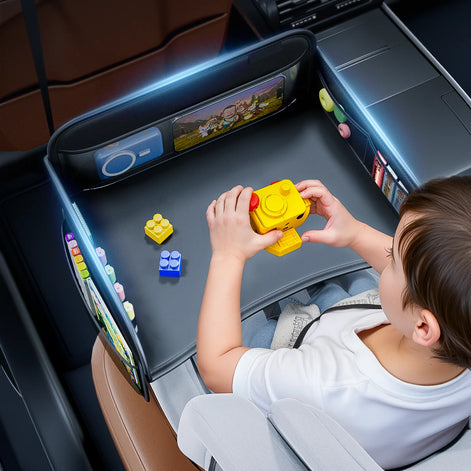 Kindersitz-Tisch mit Aufbewahrungsfächern aus Oxford-Material