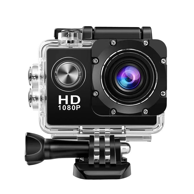 AquaView 720 Action Camera – Sportkamera mit 2.0" Bildschirm und Unterwassergehäuse