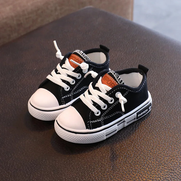FlexiPlay Kinder Canvas Sneaker Unisex mit rutschhemmender Sohle